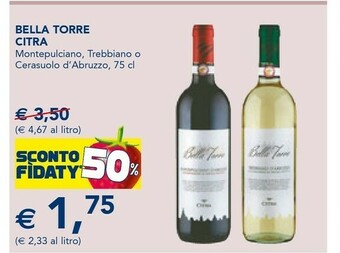 Esselunga Citra Montepulciano d'Abruzzo offerta