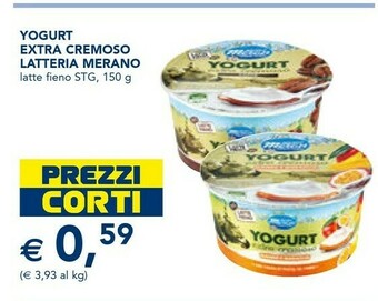 Esselunga Milchhof meran Yogurt Extra Cremoso Caffè 150 G(ml) offerta