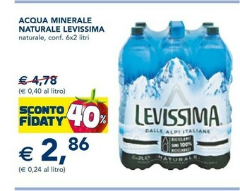 Esselunga Acqua panna Acqua Panna - Acqua Minerale Naturale 1500 g(ml) offerta