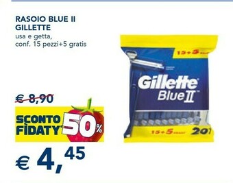 Esselunga Gillette Gillette Rasoio Blue II Usa E Getta offerta