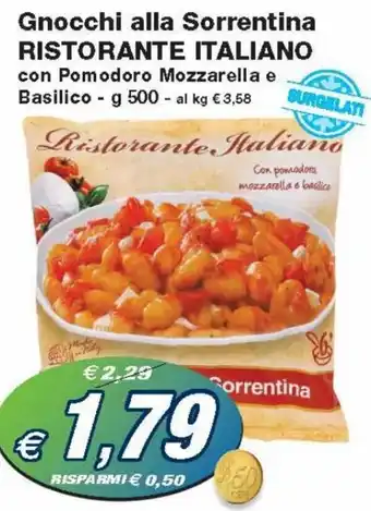 Prix Quality Ristorante Italiano Gnocchi alla Sorrentina con Pomodoro Mozzarella e Basilico g 500 offerta