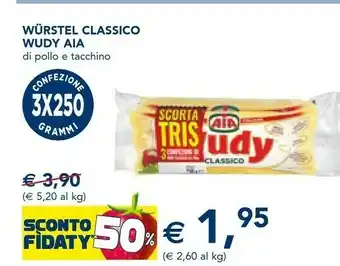 Aia Wurstel Classico Wudy Di Pollo E Tacchino
