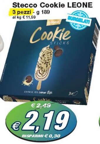 Leone Stecco Cookie 3 pezzi g 189