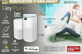 Gbc Isnatch Purificatore D'Aria Smart Heypure offerta