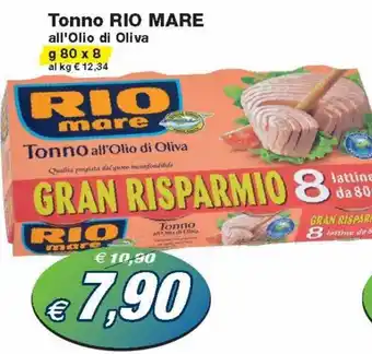 Prix Quality Rio Mare Tonno all'Olio di Oliva g 80 x 8 offerta