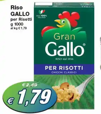Prix Quality Gallo Riso per Risotti g 1000 offerta