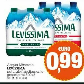 Emi Supermercati Levissima Acqua offerta