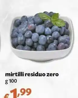 Pam Mirtilli Residuo Zero offerta