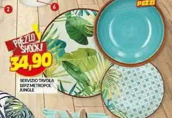 Servizio Tavola 18 Pz Metropol Jungle