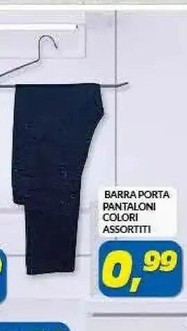 Risparmio Casa Barra Porta Pantaloni Colori Assortiti offerta