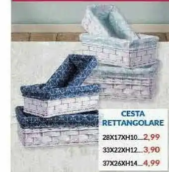 Risparmio Casa Cestino Rettangolare offerta
