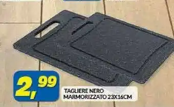 Risparmio Casa Tagliere Nero Marmorizzato offerta