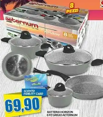 Risparmio Casa Aeternum Batteria Horizon 8 Pz Grigio offerta