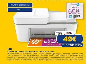 Euronics Hp stampante multifunzione - deskjet offerta