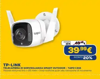 Euronics Tp-link telecamera di sorveglianza smart outdoor - tapo offerta