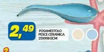 Risparmio Casa Posamestolo Pesce Ceramica offerta