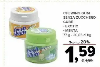 Todis Fresh White - Chewing Gum Spearmint 77 G(ml) offerta