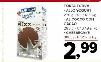 Todis S.Martino Torta Estiva Smartino - Allo Yogurt offerta