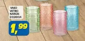 Risparmio Casa VASO VETRO NARGIS D11xh14 offerta