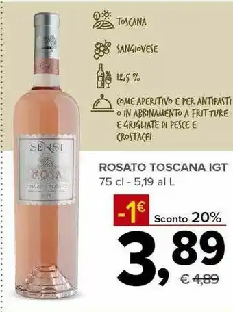 Todis Sensi Sensi Rosato Toscana Igt offerta
