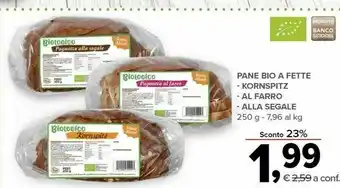 Todis Pane Bio A Fette - Kornspitz - Al Farro - Alla Segale offerta