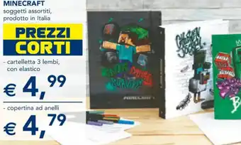 Minecraft Soggetti Assortiti Cartelletta 3 Lembi