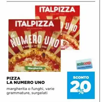 Coop ItalPizza La Numero Uno Margherita o funghi, varie grammature, surgelati offerta