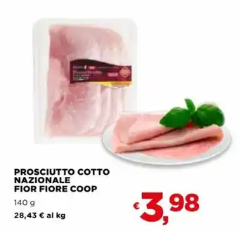 Coop Prosciutto Cotto Nazionale Fior Fiore Coop 140 g offerta