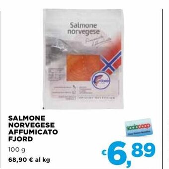 Coop Salmone Norvegese Affumicato Fjord 100 g offerta