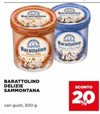 Coop Barattolino Delizie Sammontana vari gusti, 500 g offerta