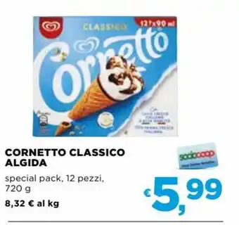 Coop Cornetto Classico Algida special pack, 12 pezzi, 720 g offerta