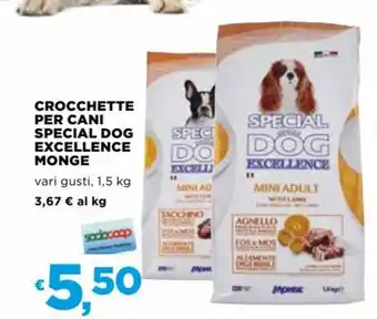 Coop Special Dog Excellence Monge Crocchette Per Cani 1.5 kg offerta