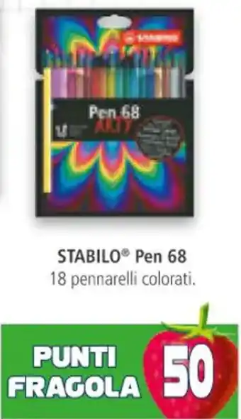 Esselunga Stabilo® Pen 68 18 Pennarelli Colorati offerta