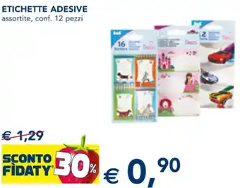 Adesive Etichette Assortite, Conf. 12 Pezzi