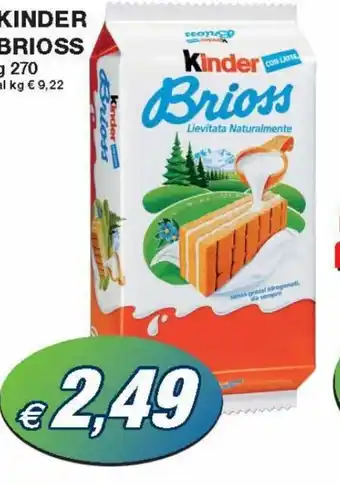 Prix Quality Kinder Brioss 270 g offerta