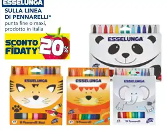 Esselunga Esselunga Sulla Linea Di Pennarelli Punta Fine o Maxi, offerta