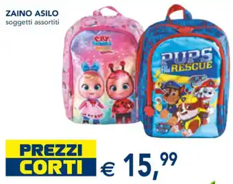 Esselunga Zaino Asilo Soggetti Assortiti offerta