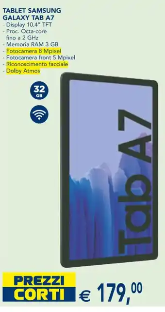 Esselunga Samsung Galaxy Tab A7 Tablet 32 gb offerta