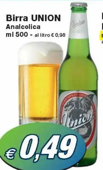 Prix Quality Union Birra 500 ml offerta