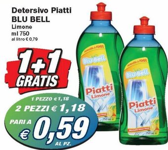 Prix Quality Blu Bell Detersivo Piatti 750 ml offerta