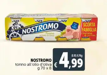 Deco Supermercati Nostromo tonno all'olio d'oliva 70 g x 8 offerta