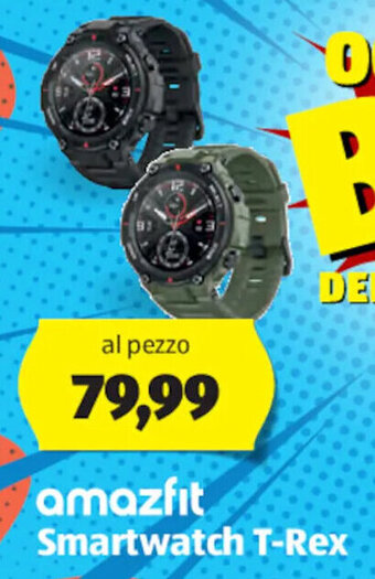 ALDI Amazfit Smartwatch T-Rex offerta