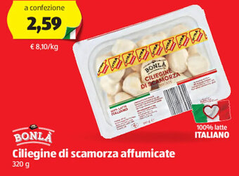 ALDI Bonla Ciliegine di Scamorza Affumicate 320 g offerta