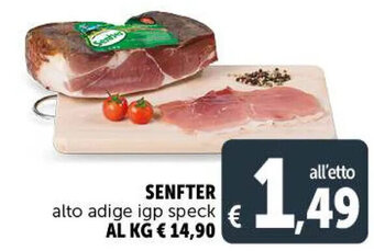 Deco Supermercati Senfter alto adige igp speck offerta