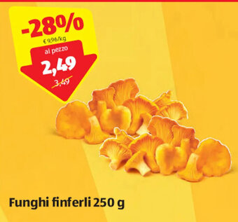 ALDI Funghi Finferli 250 g offerta