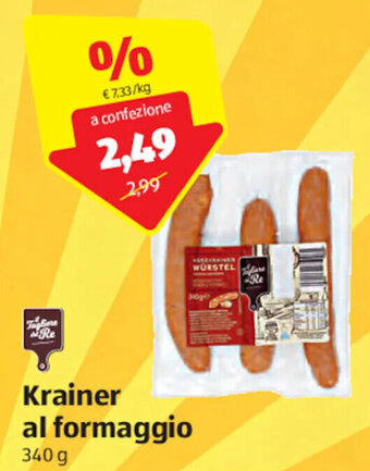 ALDI Krainer Al Formaggio 340 g offerta