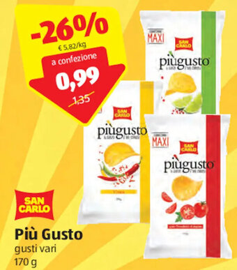 ALDI San Carlo Più Gusto Gusti Vari 170 g offerta