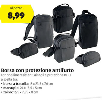 Borsa Con Protezione Antifurto