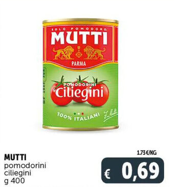 Deco Supermercati Mutti pomodorini ciliegini 400 g offerta