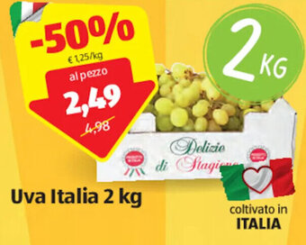 ALDI Uva Italia 2 kg offerta